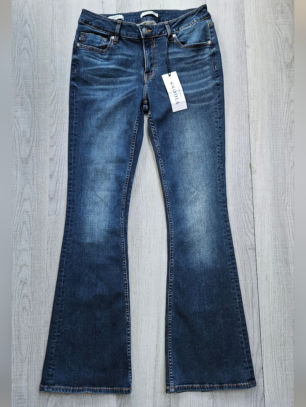 NWT Vigoss Jagger Boot Cut Mid Rise Stretch Denim Jeans Womens 29" x 31"